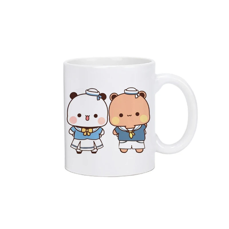 Coffee Milk Cup Mocha Cat Panda Bear Couple Mug