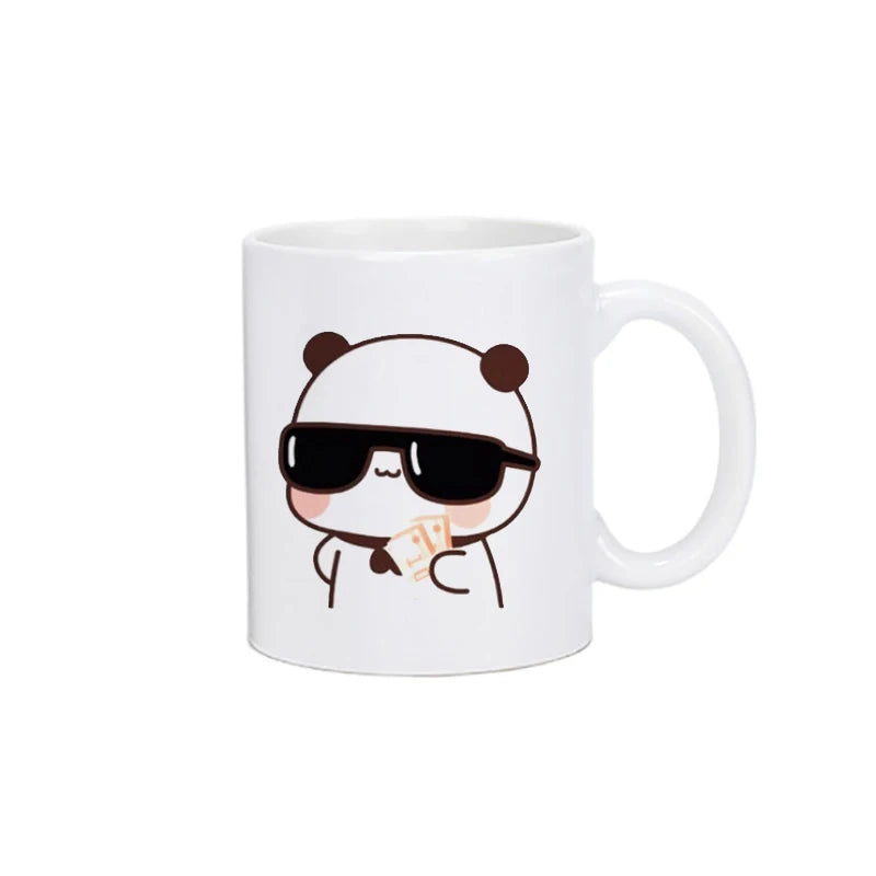 Coffee Milk Cup Mocha Cat Panda Bear Couple Mug