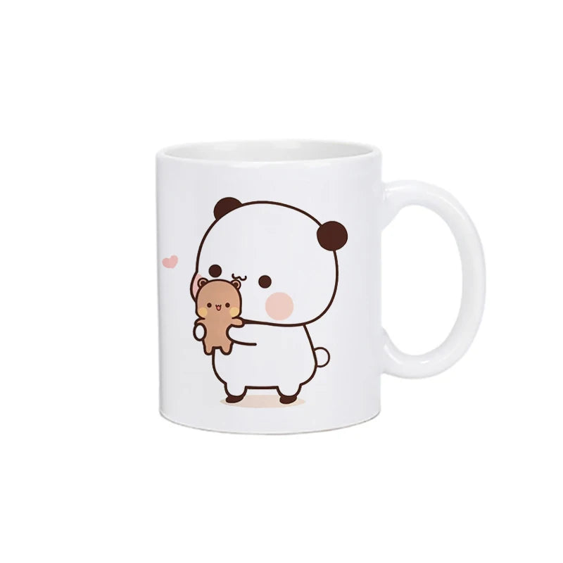 Coffee Milk Cup Mocha Cat Panda Bear Couple Mug