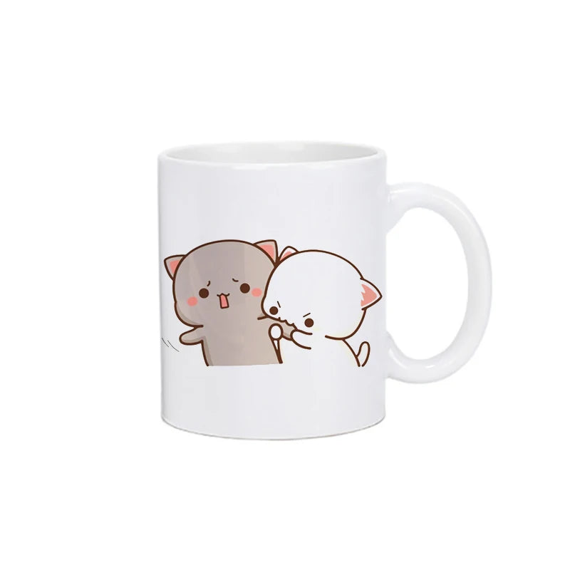 Coffee Milk Cup Mocha Cat Panda Bear Couple Mug